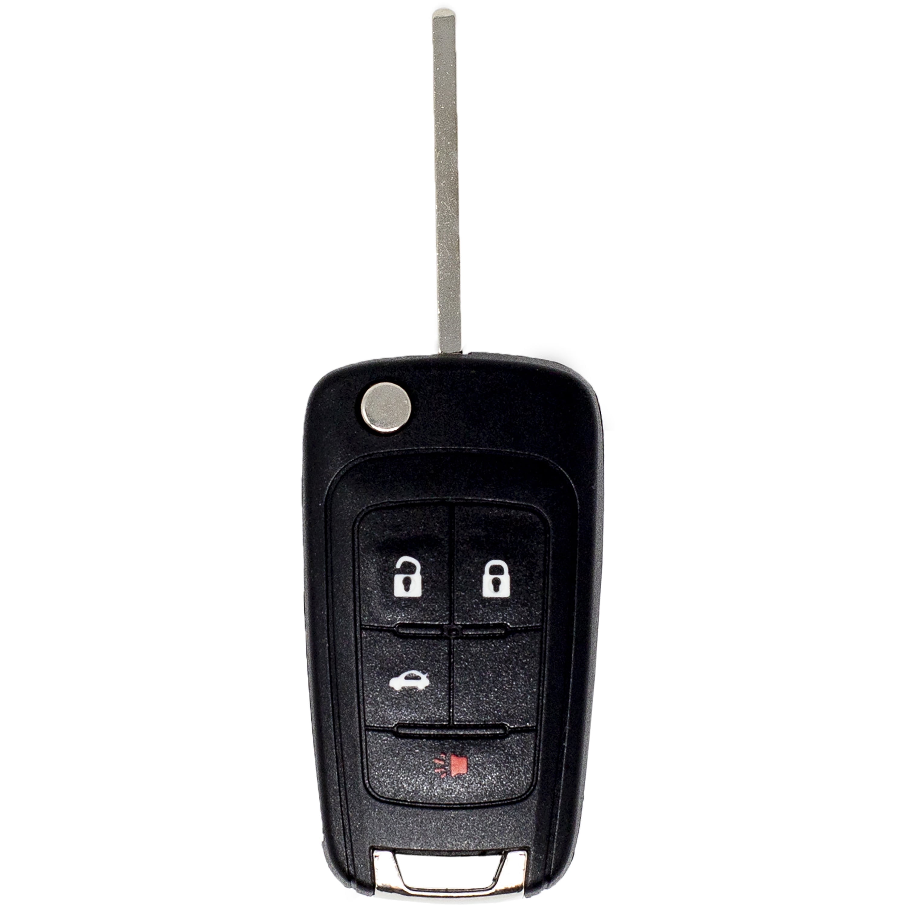 Car Keys Express GM Simple Key - 4 Button Flip Key with Trunk Car Key Fob