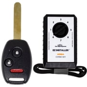 Car Keys Express Honda Simple Key 3 Button Remote and Programming Combo with EZ Installer