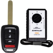 Car Keys Express Honda Simple Key   4 Button Remote Combo with Trunk and Programming Device