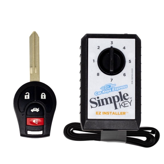 Car Keys Express Nissan Simple Key 4 Button Remote Combo with Trunk Release Fob