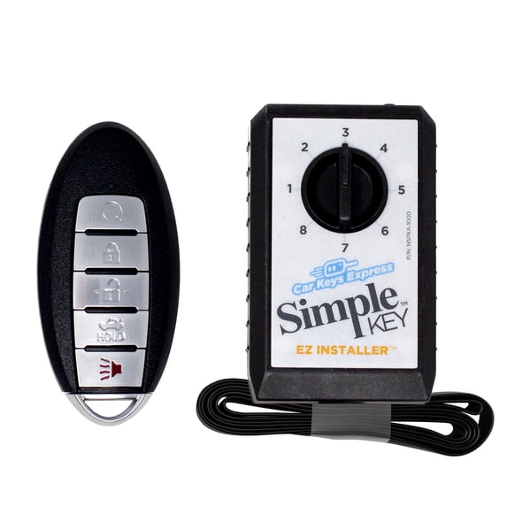 Car Keys Express Nissan Simple Key, 5 Button Smart Remote with Remote Start and Trunk Functions