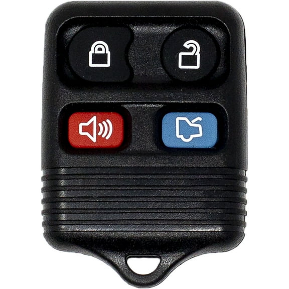 Car Keys Express Replacement Ford Remote - 4 Buttons (Lock, Unlock, Panic, and Trunk)