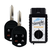 Car Keys Express Replacement Ford Remote and Key Combo - 4-Button (Lock, Unlock, Remote Start, and Panic) - Includes Programming Tool