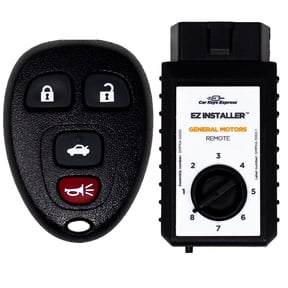 Car Keys Express Replacement GM Remote  4 Buttons (Lock, Unlock, Panic, and Trunk) Includes Programming Device