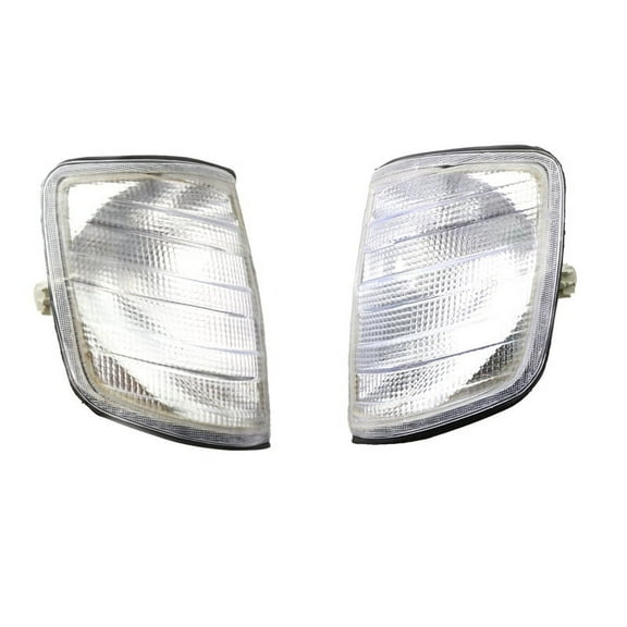 Car L+R White Corner Lights Turn Signal Lights for W124 E-Class Sedan -95 1248260043 1248260143