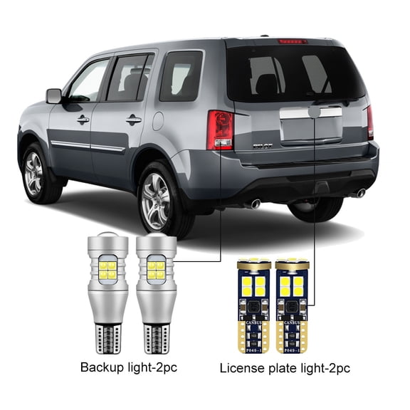 Car LED Bulbs For Honda Pilot 2003-2015 LED Car Reverse Backup Light License Plate Light CANBUS