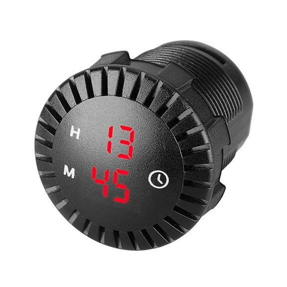 Car LED Clock Touch Clock 12V / 24V Waterproof Car Digital Clock for Cars Ships SUV Motorcycle Red Light