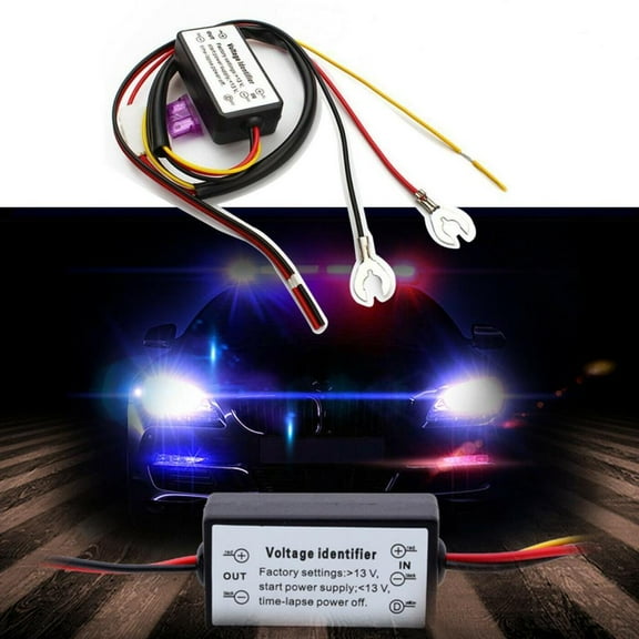 Car LED Daytime Running Light Automatic Switch Relay Harness Dimmer