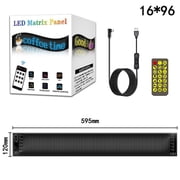 Car LED Flexible Screen,USB 5V Matrix Pixel Panel RGB Pattern Graffiti Scrolling Text Animation Display Car Shop With APP.