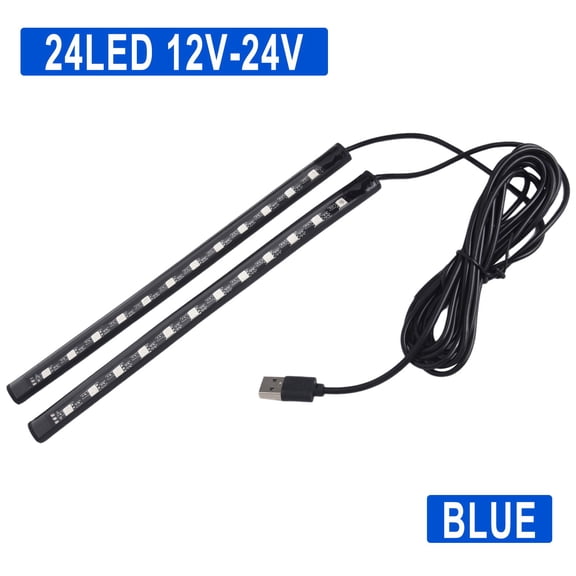 Car LED Foot Light Strip USB Decorative Atmosphere Signal Lamp