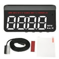 Car LED HUD OBD Head Up Display Voltage Fuel Consumption Display