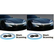 Car LED Hood Light Strip, 2pcs 70 Inch 12V Flexible Waterproof Daytime Running Lights for Car