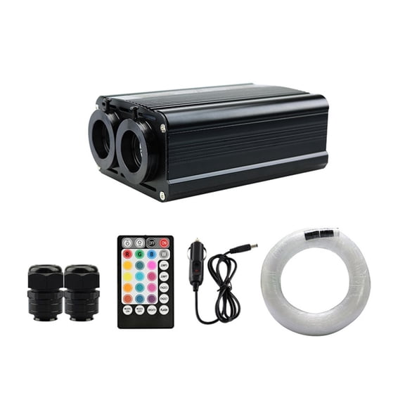 Car LED Interior Starry Sky Ceiling Lights Auto Lamp Roof Star Fiber Optic Light Blutooth Control DIY Car Modification 32 W ,Romantic Atmosphere