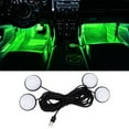 thumbnail image 1 of Car LED Interior Strip Light,USB Neon Wire Lights,Automobile ambient ,Automobile light strip,LED Strip Lights,Ambient Kit Car Decorations Interior,Multicolor RGB, 1 of 9