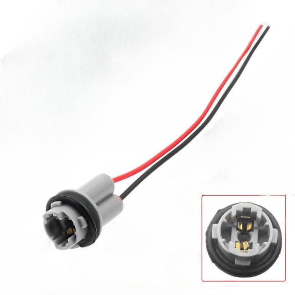 Car LED Lamp Holder T15W16W LED Wedge Light Plug Wire Connector Car Round Socket