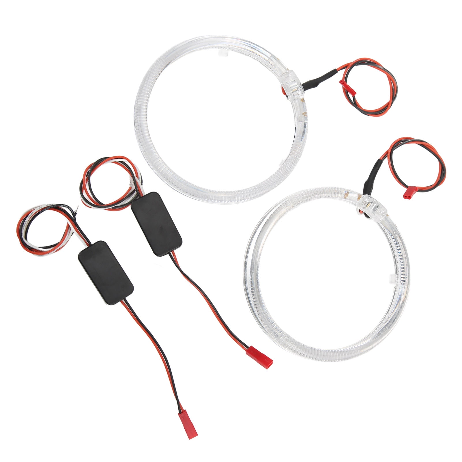 Car LED Light, Eye DRL Light Headlight Guide 95mm Pair Rings, Green