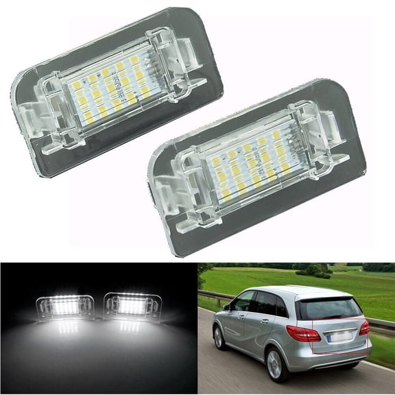 Car LED Number License Plate Lights For Mercedes Benz B-Class W246 W242 Canbus