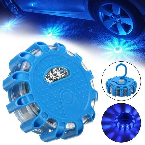 Car LED Road Flare Warning Light Emergency Light Disc Safety Flashing Light Roadside Beacon Magnetic Base Light
