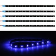 thumbnail image 1 of Car LED Strip Light 6 Pieces LED Multicolor Car Interior Music Light LED Underdash Lighting Kit with Sound Active Function and Wireless Remote Control Including Car Charger, 1 of 9