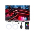 thumbnail image 1 of Car LED Strip Lights, App Control Ambient Lighting Kit with RGB 16M Colors & Music Sync, USB Fiber Optic Neon for Dashboard & Center Console, Upgraded, 1 of 7