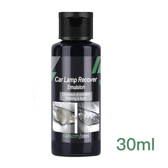 Car Lamp Recover Emulsion, Automotive Headlamp Restoration Fluid Kit, Elimination of Oxidation Polishing & Apply, Beam Revive Turn Cloudy Headlights Into Crystal Clear Vision for Cars