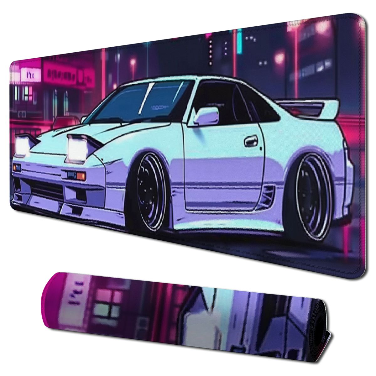 Car Large Mouse Pad Gaming Mousepad Car White Sport Car Desk Mat Big ...