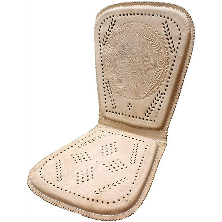 Car Leather Cushion Seat Horse Design Made in Mexico, Asiento para Carro de  piel 