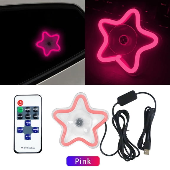 Car Led Window Light Ambient Light Flashing Glowing Lighting Atmosphere Lamp Led