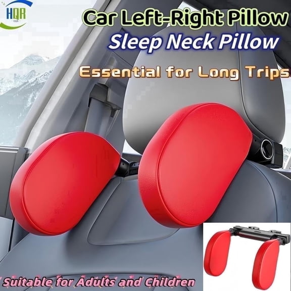 Car Left-Right Pillow, Sleep Neck Pillow, Essential for Long Trips, Suitable for Adults and Children