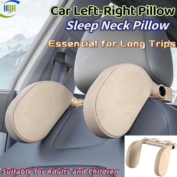 Car Left-Right Pillow, Sleep Neck Pillow, Essential for Long Trips, Suitable for Adults and Children