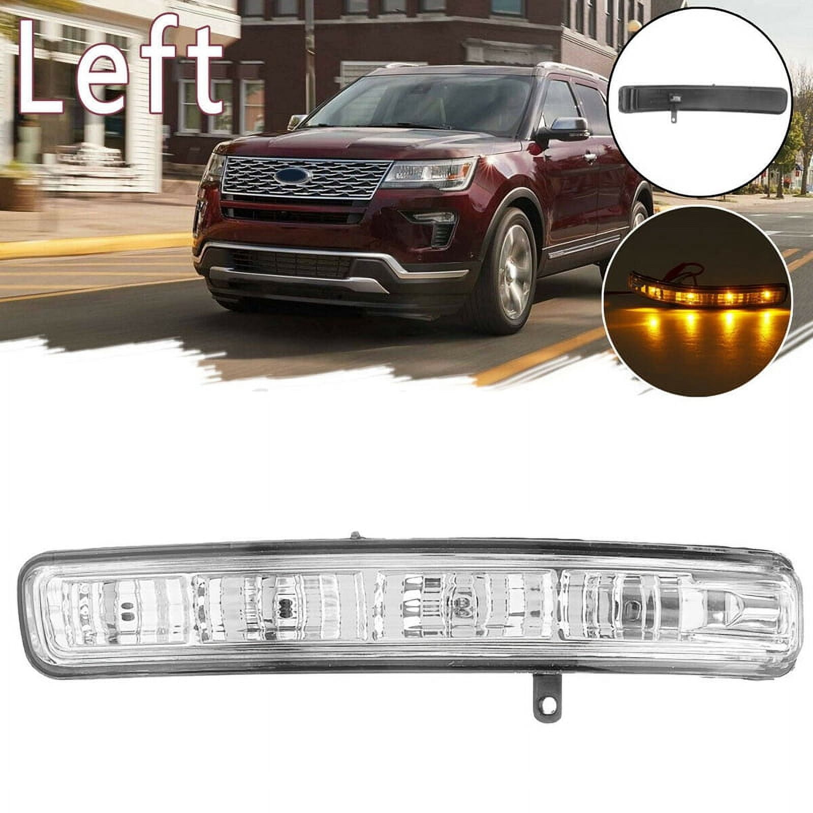 Car Left Side Wind Mirror Light Turn Signal Blinker Lamp for Explorer ...