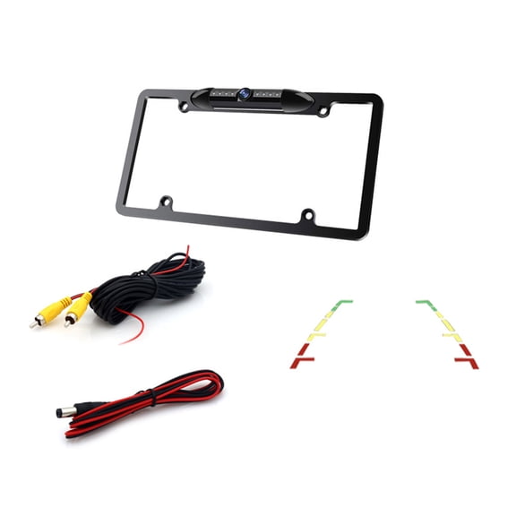 Car License Frame Number with IR LED Backup Rear View Parking Assistant Camera Monitor Waterproof