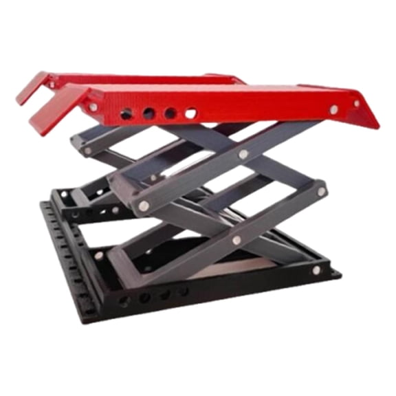 Car Lifter Model Tiny Diorama Auto Repair Shop Adjustable Heights PVC for 1/18 Scale Model Car Display Enthusiasts