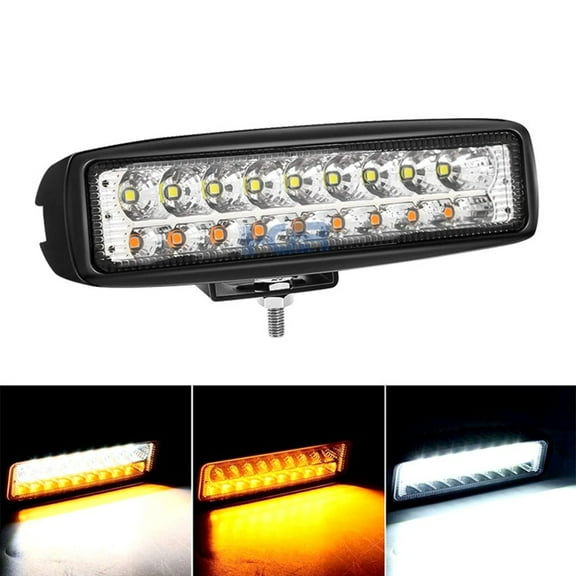 Car Light 54W Led Work Bar Spot Flashing Fog LightWhite Yellow 12V