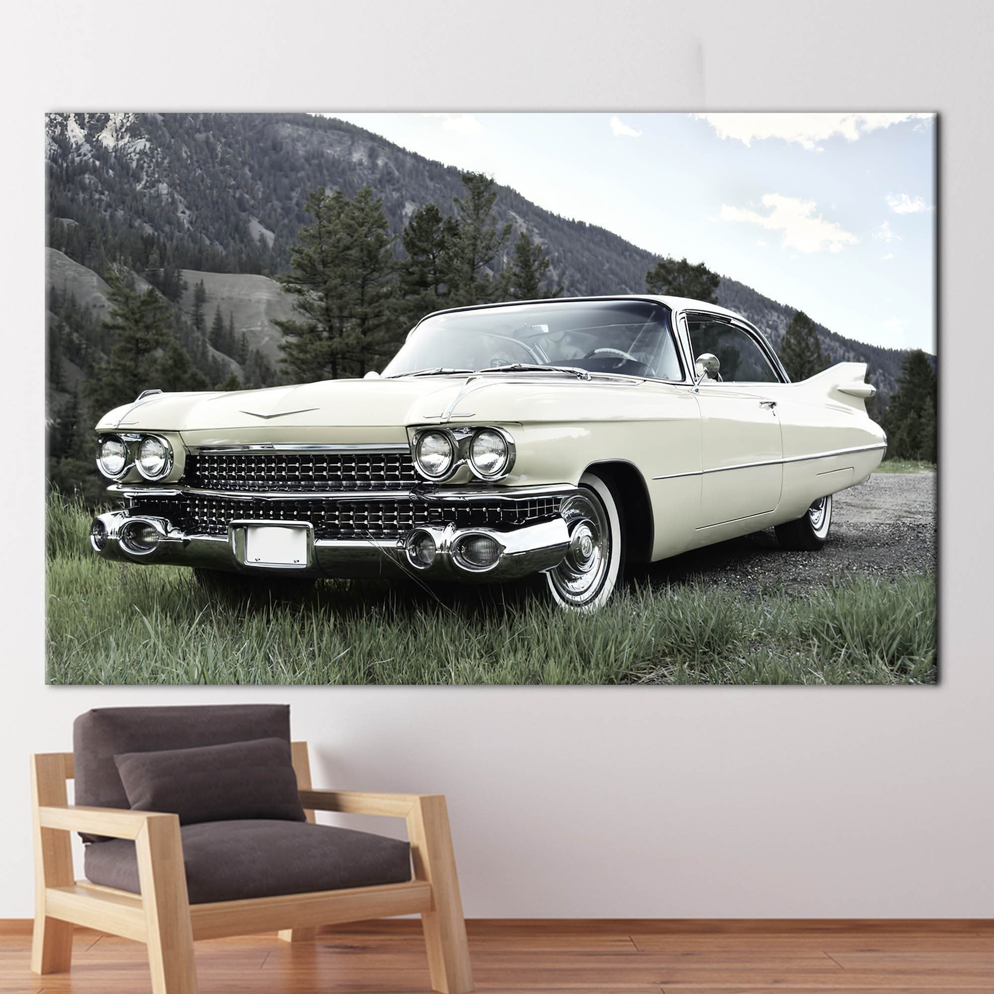 Car Lover Gift Art, Office Artwork, Garage Canvas, Classic Car Poster ...