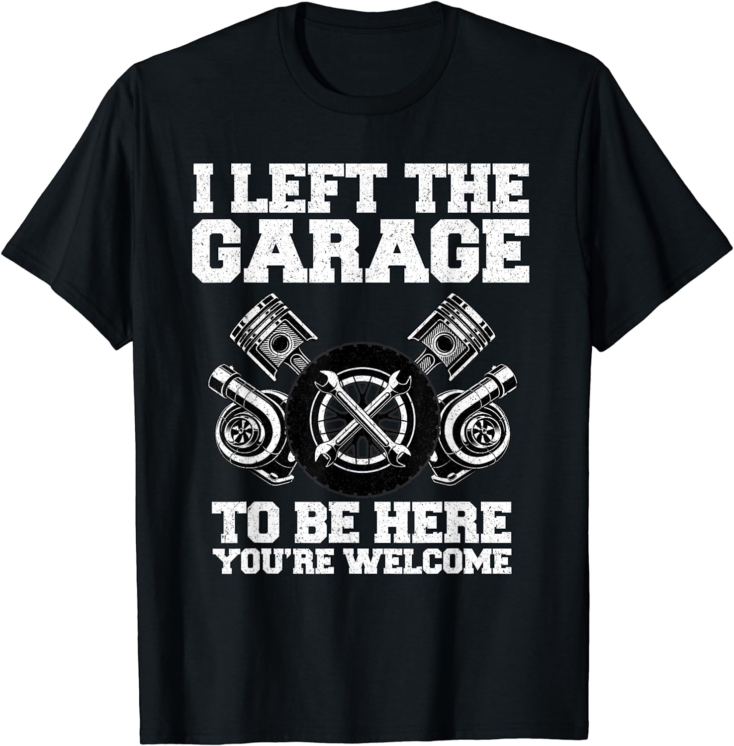 T-shirt Humour Mécanicien "Mon Garage M'appelle" - Cadeau Pour Garagiste, Mécano, Fan D'auto
