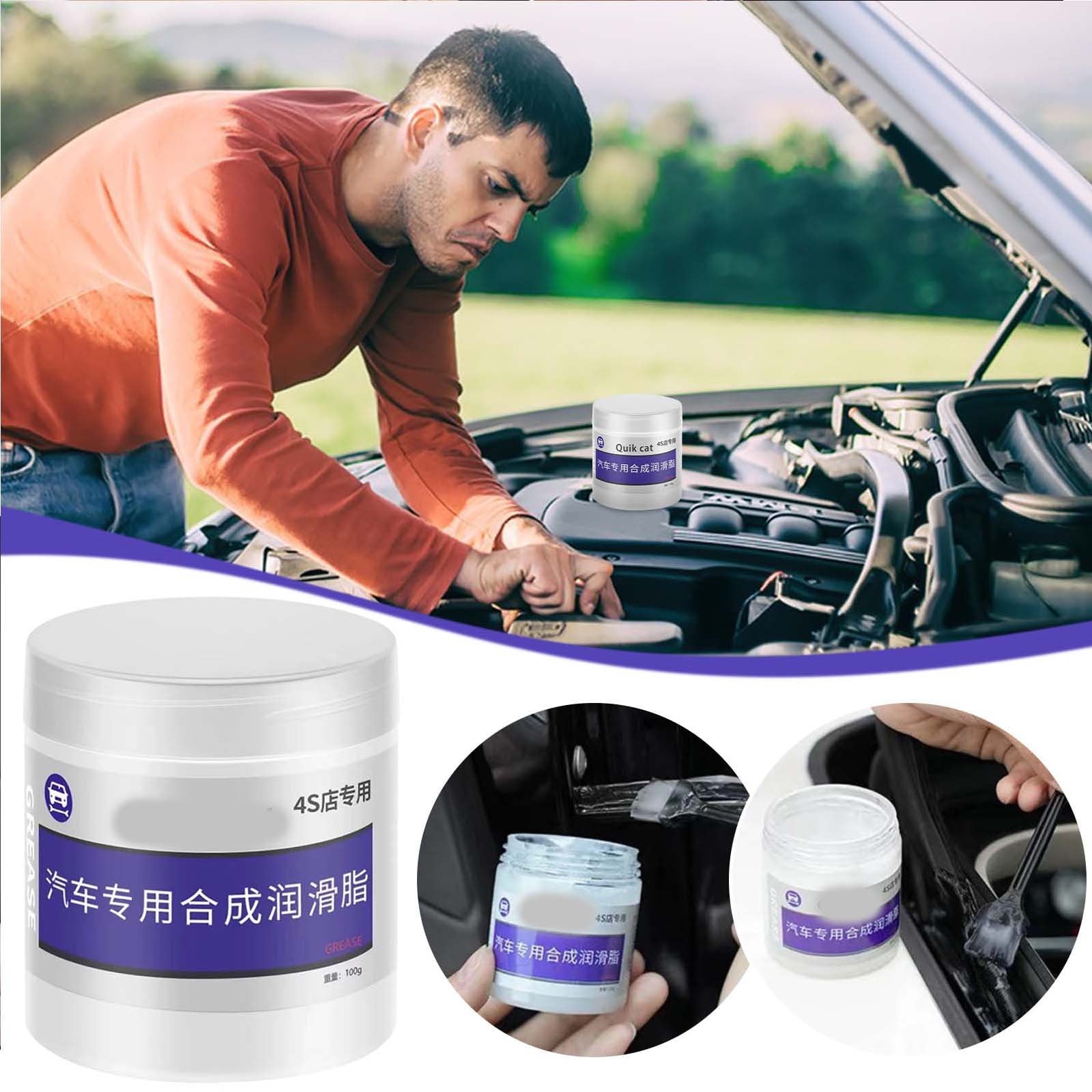 Bearing Grease Car Sunroof Track Lubricant Grease  Waterproof, High-Temp,  Stops Squeaks For Windows, Doors & Locks
