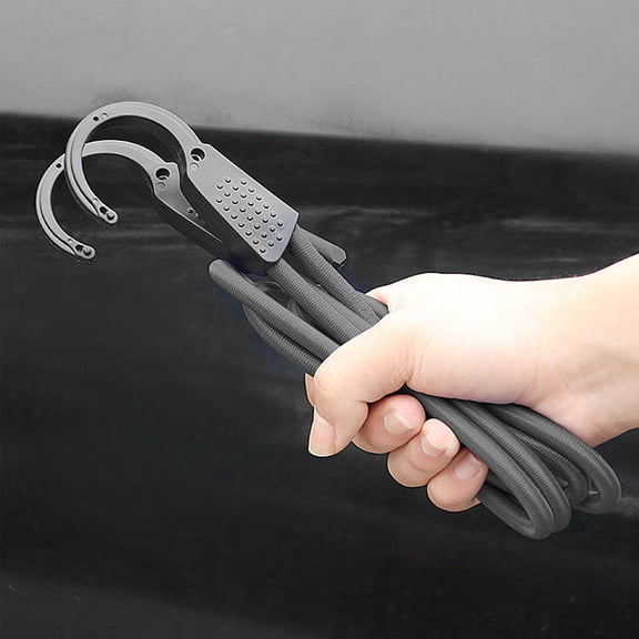 Car Luggage Elastic Rope With Hooks Adjustable Bungee Cord Strap, Heavy Duty Retractable Tie Down Strap For Trunk Cargo Securing Clothes Hanging Multipurpose Car Storage Accessories