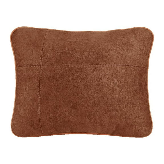 Car Lumbar Pillow Waist Support Lumbar Cushion Suede Fabric Backrest Lumbar Pillows Neck Mat Vehicle Sleeping Pillow 27*23*10Cm