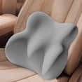 thumbnail image 1 of Car Lumbar Support Pillow - Memory Foam Back & Neck Cushion for Driving (Ergonomic, Universal Fit, Blue Flock Cover, Travel & Office Use), 1 of 6