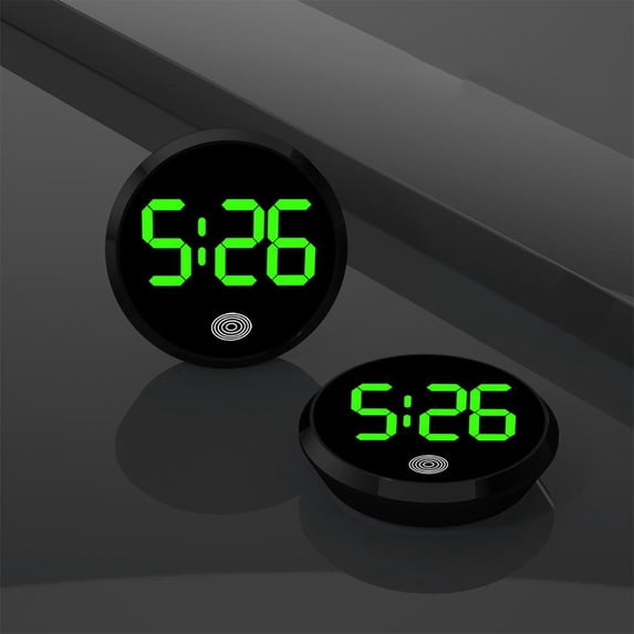 Car Luminous LED Digital Clock Type Electronic Clocks Stick-On Mini Watch Vehicle W6B3 Accessories Cars Car Supplies