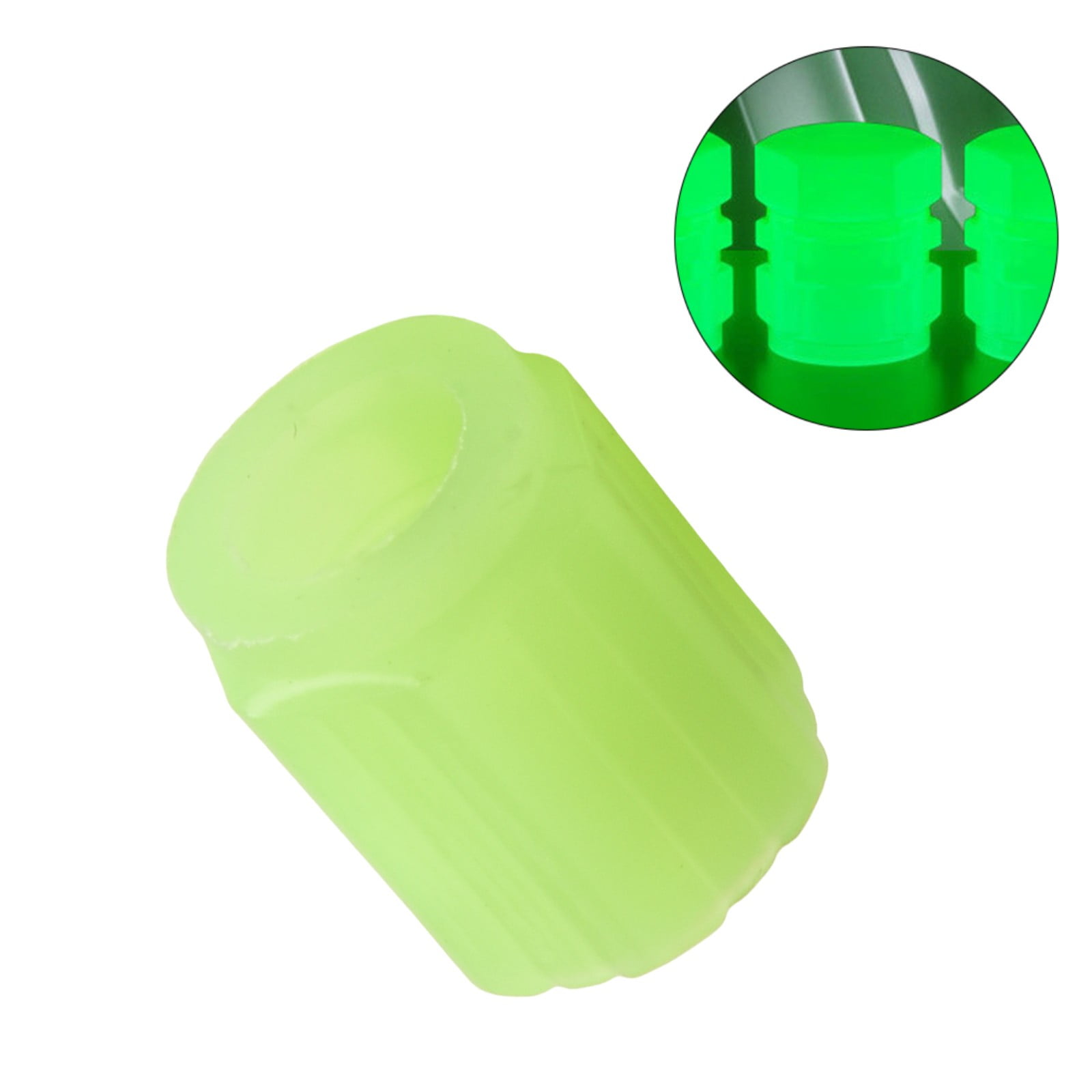 Car Luminous Tire Valve Cover Night Glowing Bike Wheel Tyre Hub Valve