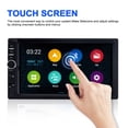 thumbnail image 1 of Car MP5 Player, 7" Touch Screen Double Din Car Stereo Audio Bluetooth MP5 Player USB FM Multimedia Radio Remote MP5 Player Compatible with Android/IOS Smartphone, with 4 LED Mini Backup Camera, 1 of 7