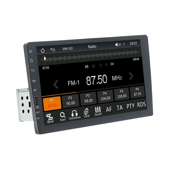 Car MP5 Player Single DIN with Carplay Bluetooth Mirror Link Universal Player Wireless 9 Inch Stereo Radio with 8 Lamp Camera