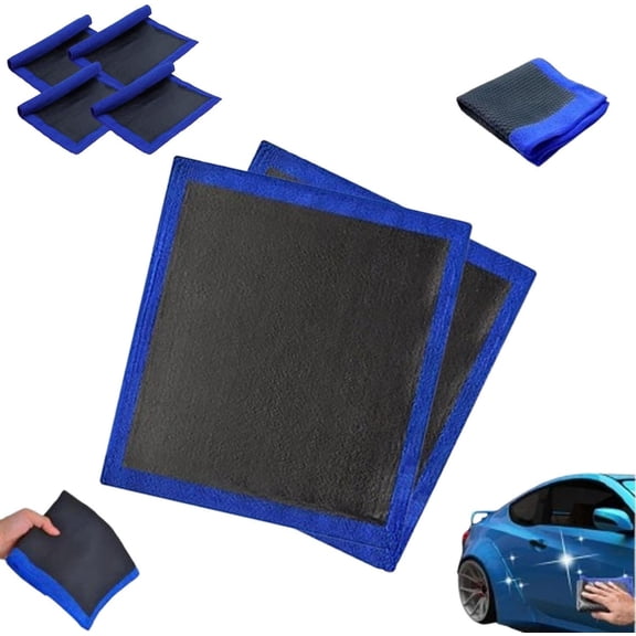 Car Magic Clay Towel, Clay Bar Towel, Car Detailing Towels, Microfiber Detailing Towels, Car Clay Bar Towel, Clay Bar Alternative for Car Detailing (2 pcs)