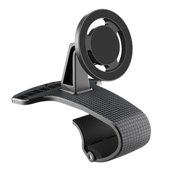 Car Magnetic Phone Holder for iPhone 16 15 14 Clip On Dashboard 360 Degree Rotating Holder Stand with Phone Number Plate