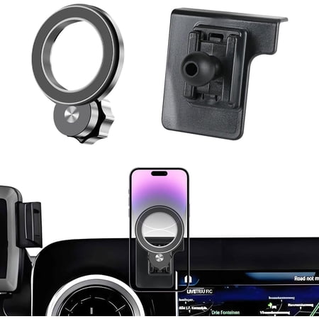 Car Magnetic Phone Mount for Mercedes Benz Sprinter eSprinter 2019 2020 2022 2023 2024 2025 Auto Interior Accessories Best Cellphone Holder Mobile Cell Phones Navigation Charging Screen Stand