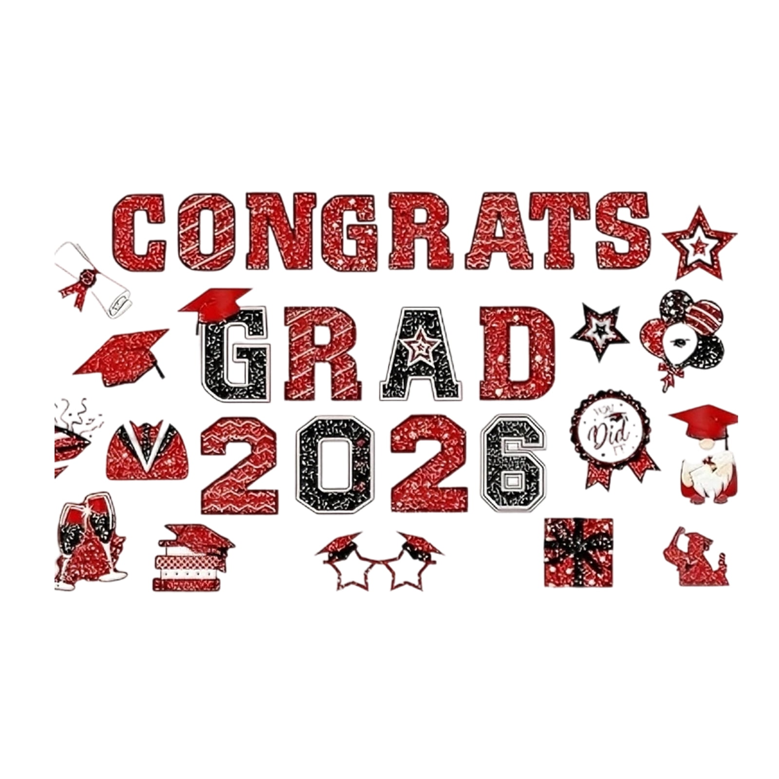 Car Magnets, 2026 Graduation, 30 Pieces Pack,Suitable forGraduation Season Car Decoration
