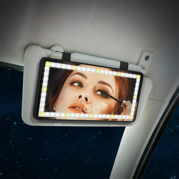 Portable Makeup with LED Lighting - High Definition Cosmetic Travel Vanity for Women and Girls - Ideal for Car and Home Use