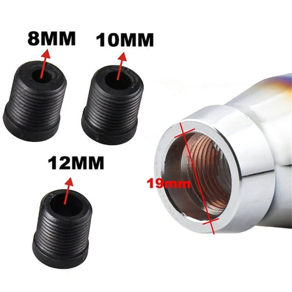 Car Manual Gear Lever Stick Shift Knob Shifter with Adapters Universal 5 Speed